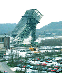 Sprengung Franzschacht 15-12-1995